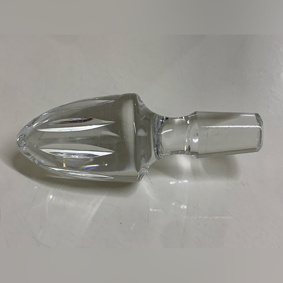 Vtg Solid Lead Crystal Decanter Finial Stopper Replacement - Picture 8 of 12
